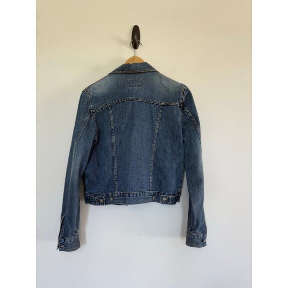 CALVIN KLEIN vintage blue denim button front 100% cotton jean jacket - Picture 2 of 5